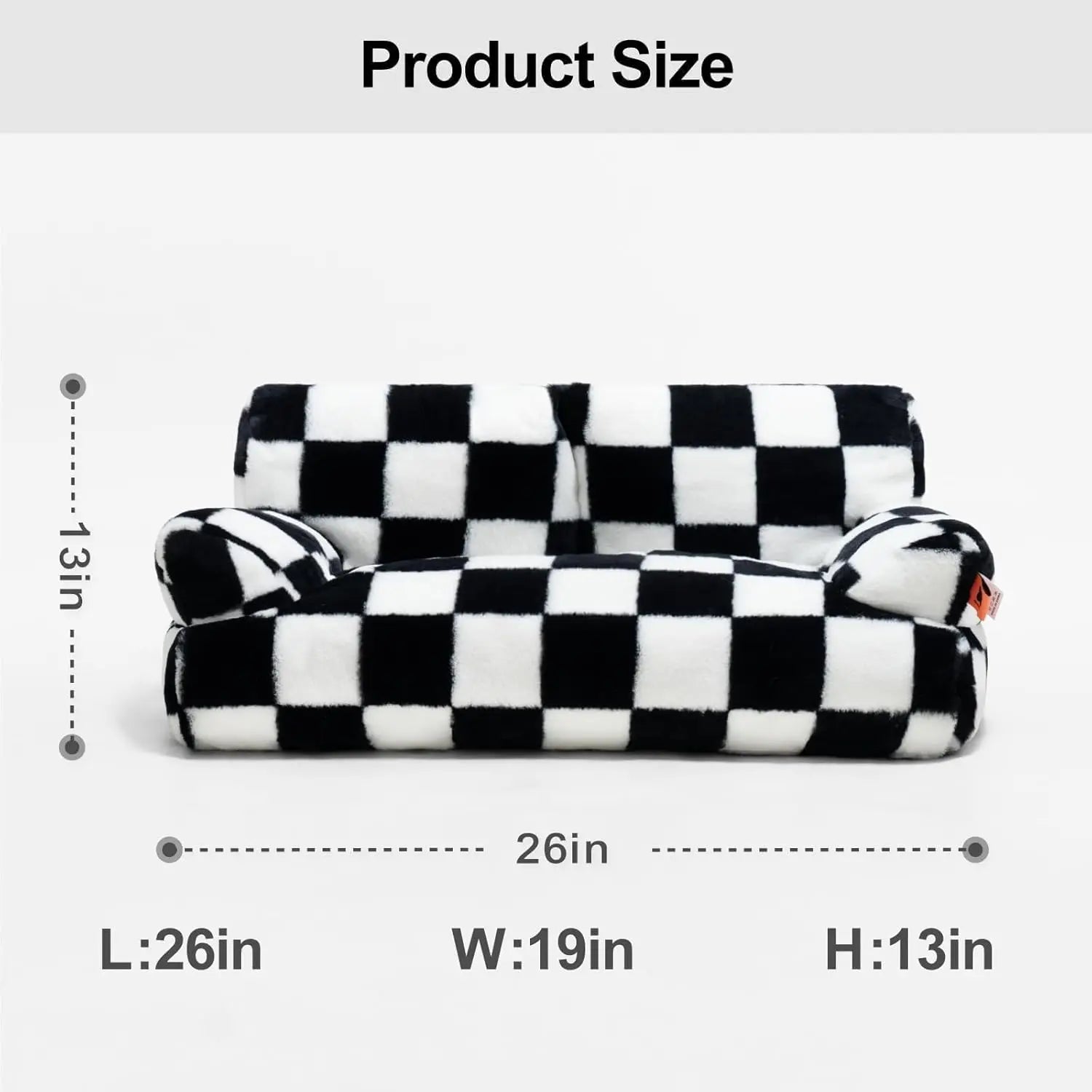Mewoofun Pet Couch Bed 26×19×13 Inch Washable Cat Beds or Medium Small Dogs up to 25 lbs