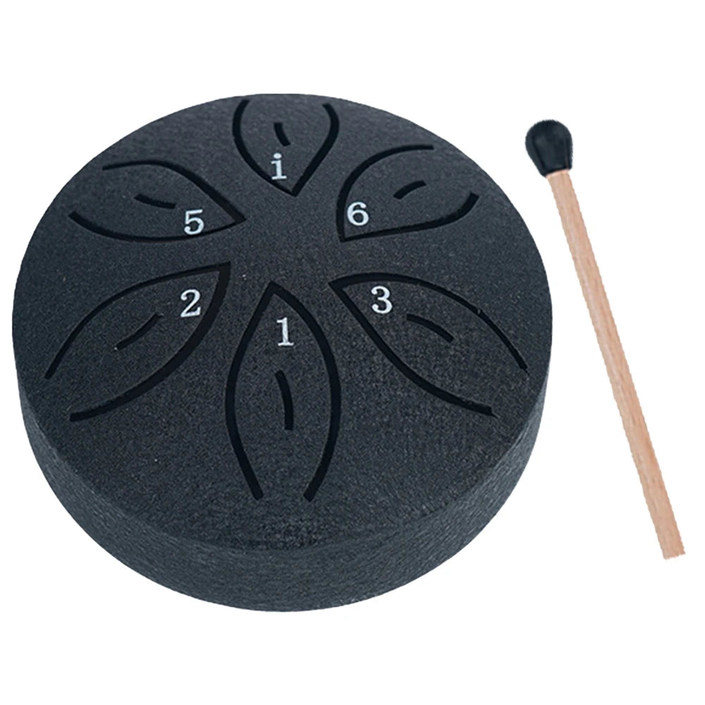 3 Inches 6 Notes Rain Drum for Outside/Indoor Mini Handpan Drum for Yoga, Meditation, Unique Gift