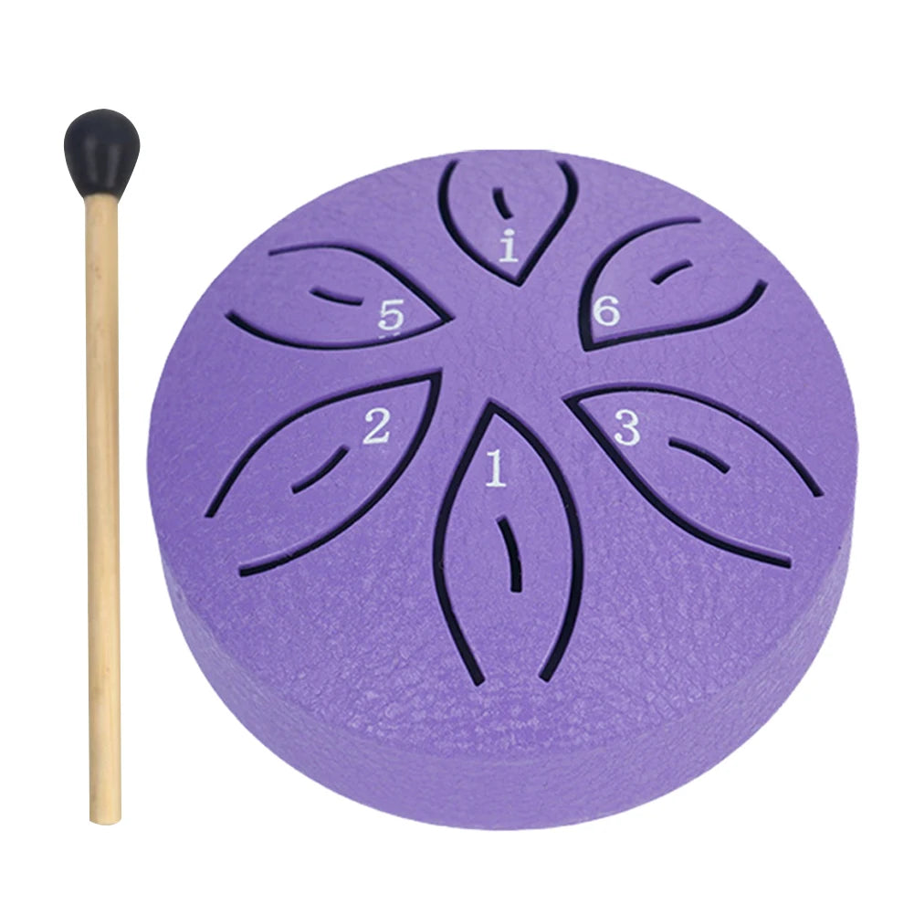 3 Inches 6 Notes Rain Drum for Outside/Indoor Mini Handpan Drum for Yoga, Meditation, Unique Gift