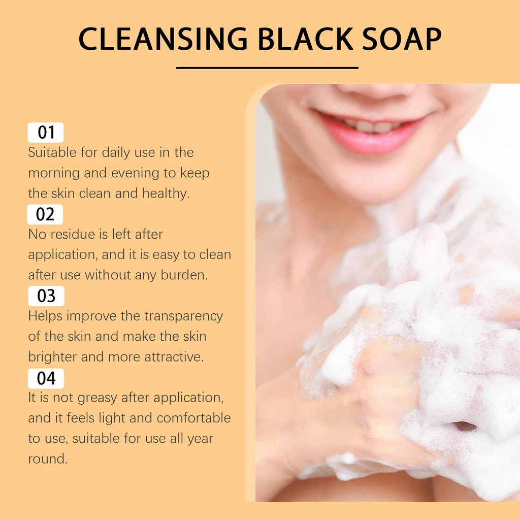 Ouhoe 100g Pore Cleansing Body Soap Remove Dark Spots, Dead Skin, Moisturizing, Oil Control, Exfoliating