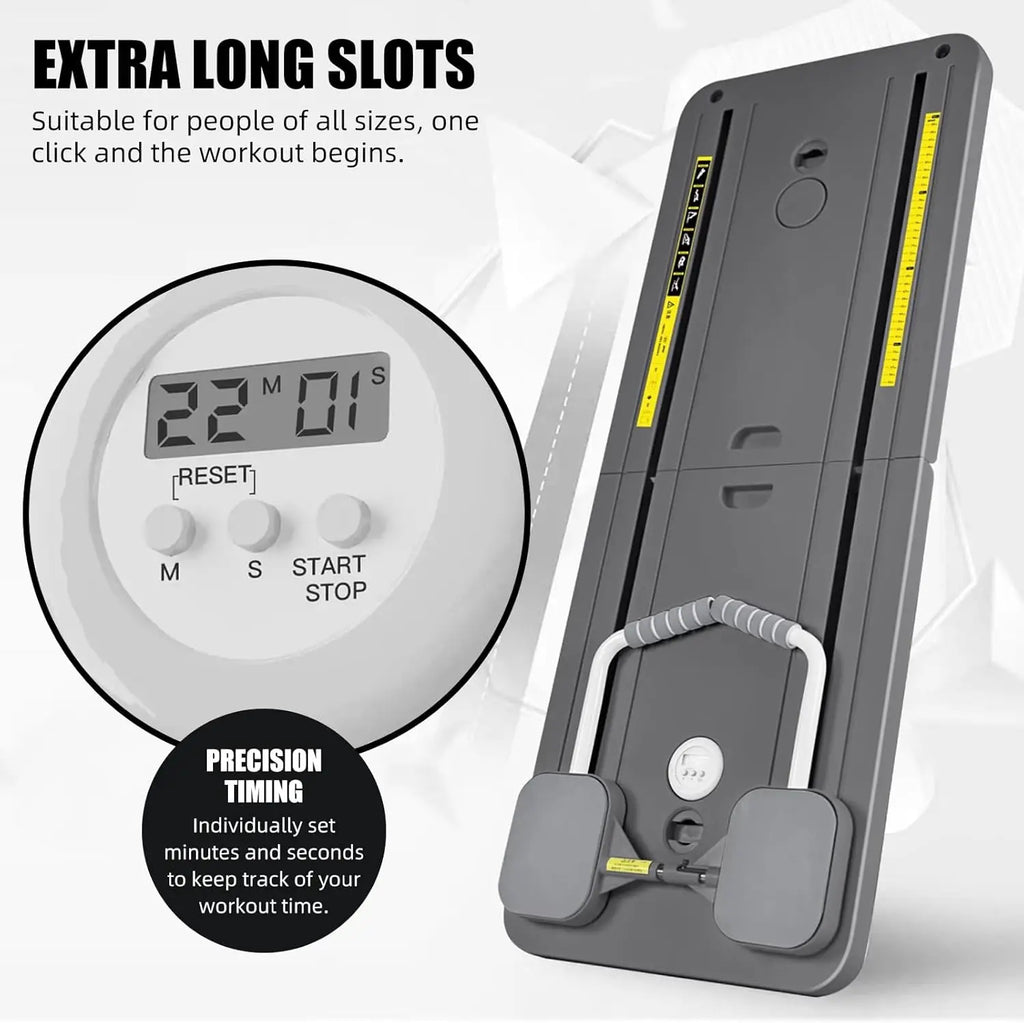 Pilates Board - Pilates Reformer Set, Multi-Purpose, Foldable 5 in 1 Sliding Board