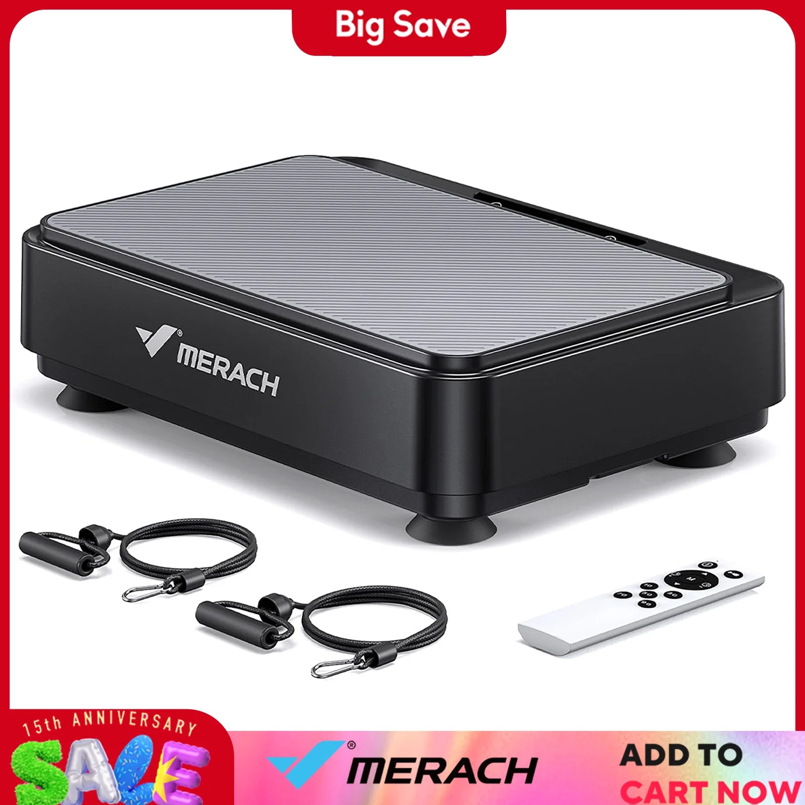 MERACH Vibration Plate Exercise Machine for Lymphatic Drainage, Relieve Pain, Help Sleep, Fat Burning.
