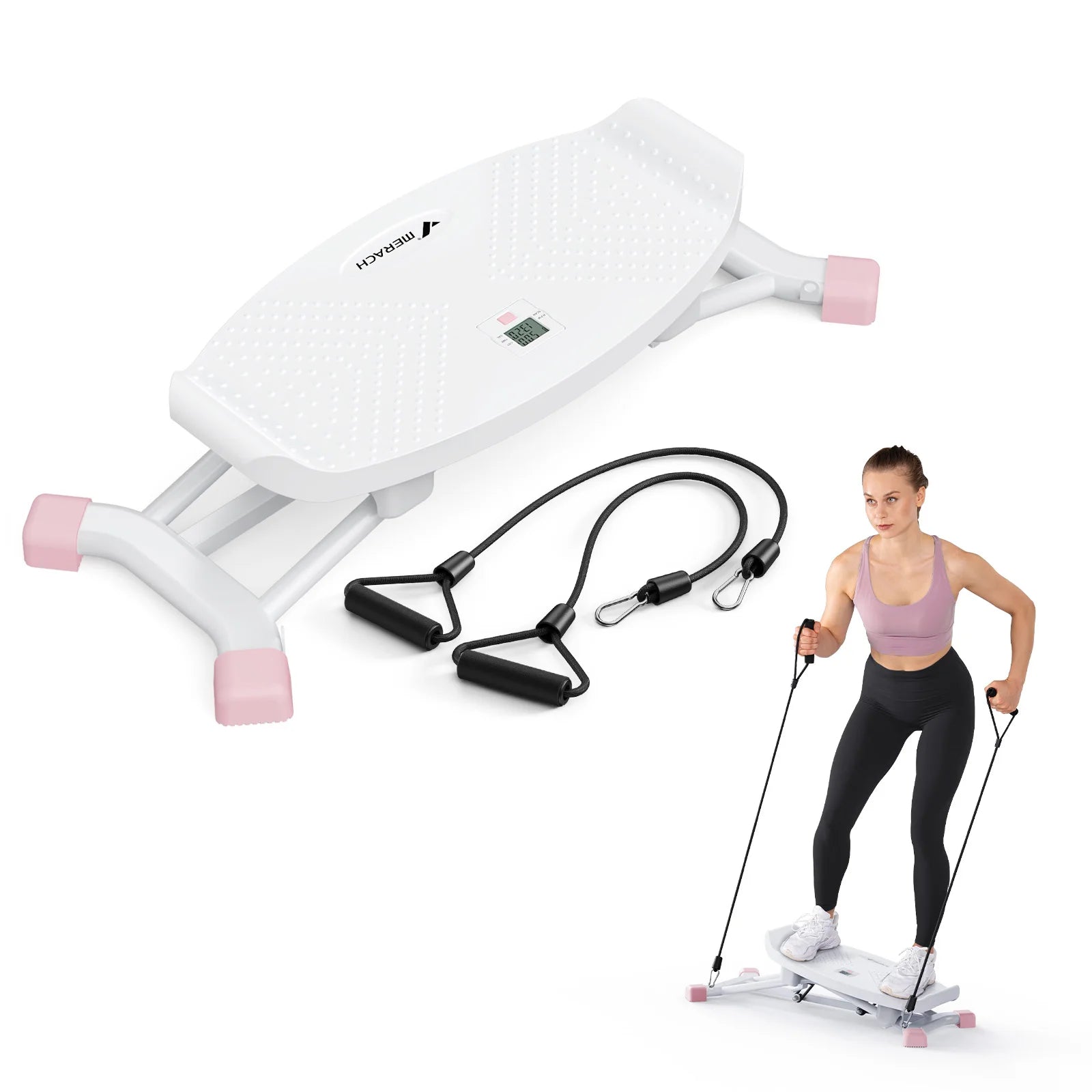 MERACH Ski Machine Simulated Training Machine, Leg Exercise, Cardio, Full Body Aerobic Exercise Equipment
