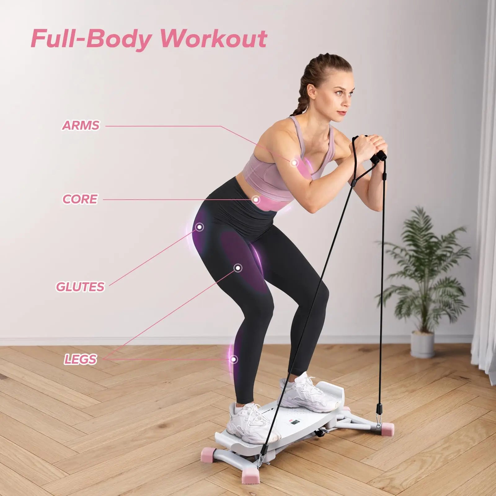 MERACH Ski Machine Simulated Training Machine, Leg Exercise, Cardio, Full Body Aerobic Exercise Equipment