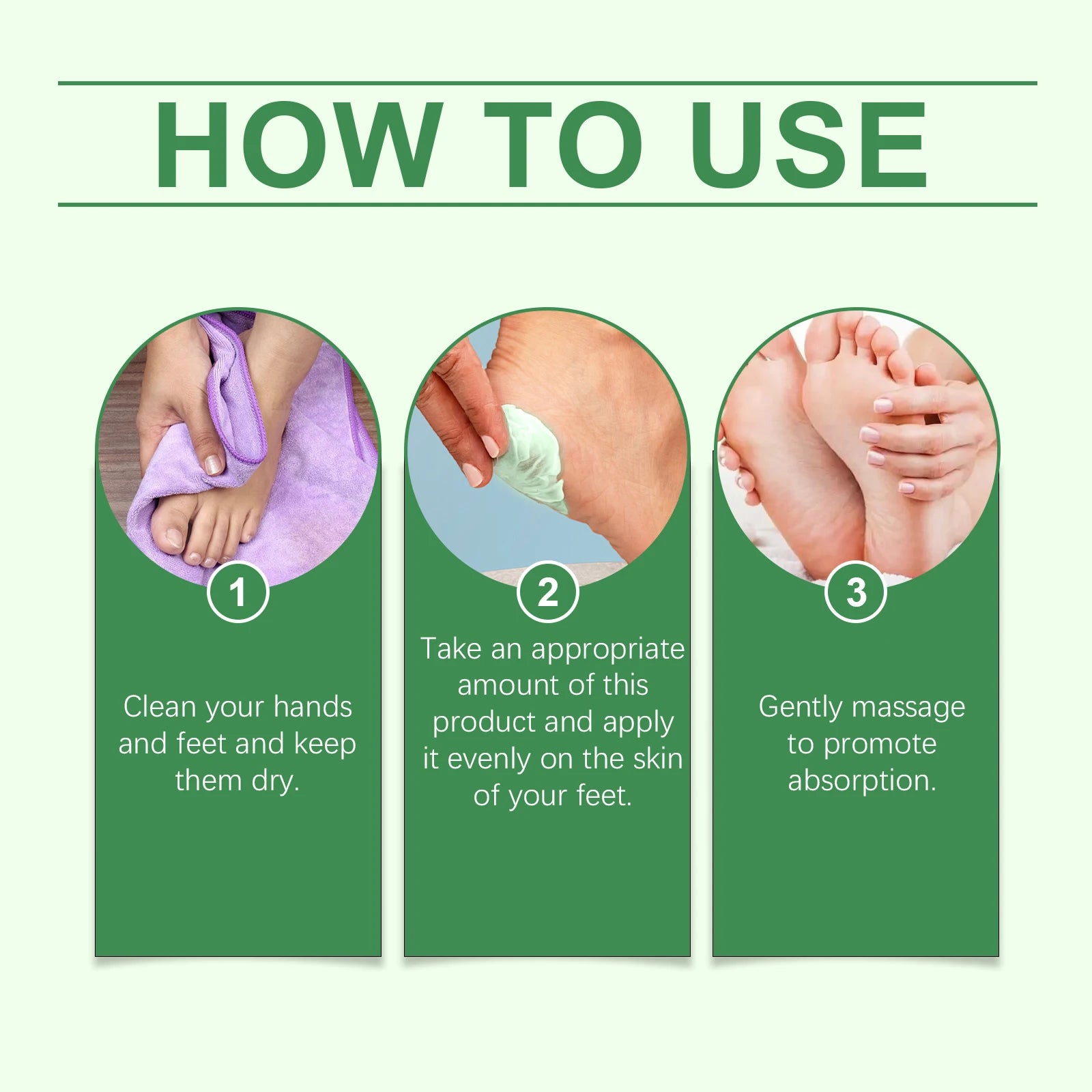 Oceaura Mint Foot Care Cream, Daily Relief Dryness, Remove Dead Skin, Nourishing Cooling Relief Discomfort