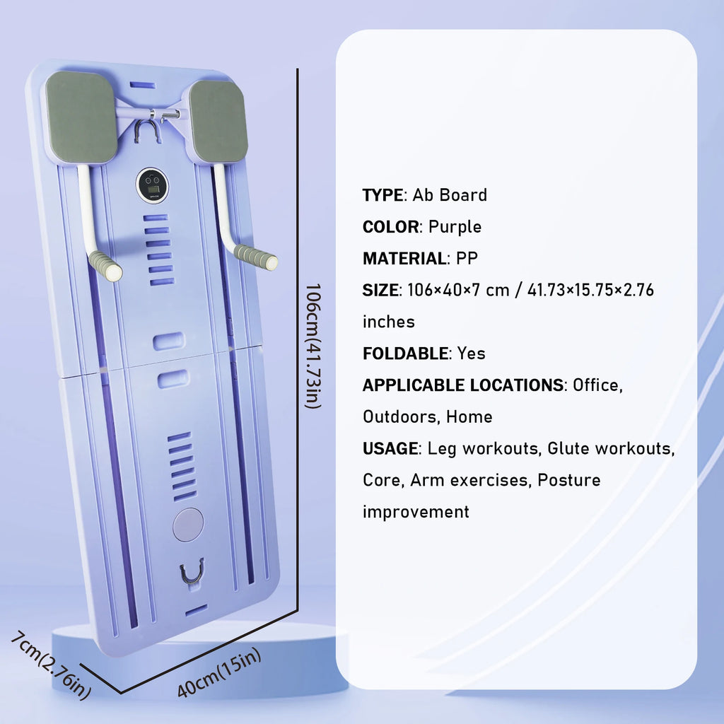 Pilates Board - Pilates Reformer Set, Multi-Purpose, Foldable 5 in 1 Sliding Board