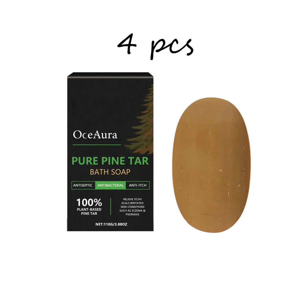Oceaura Pure Pine Tar Body Soap Bar Daily Cleaning Moisturizing Strengthen Skin Barrier