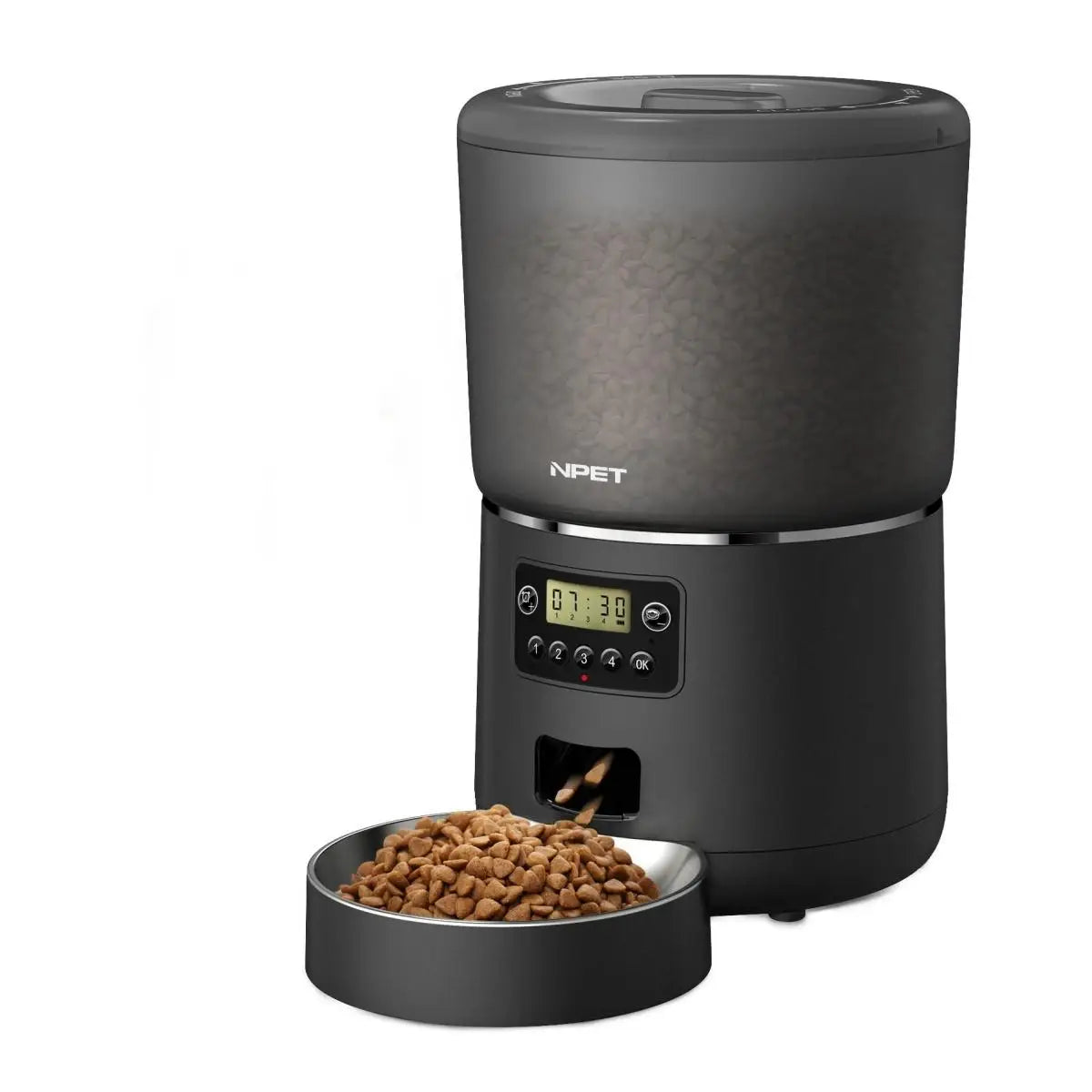 NPET 4L Automatic smart pet feeder for cats & dogs with stainless steel bowl