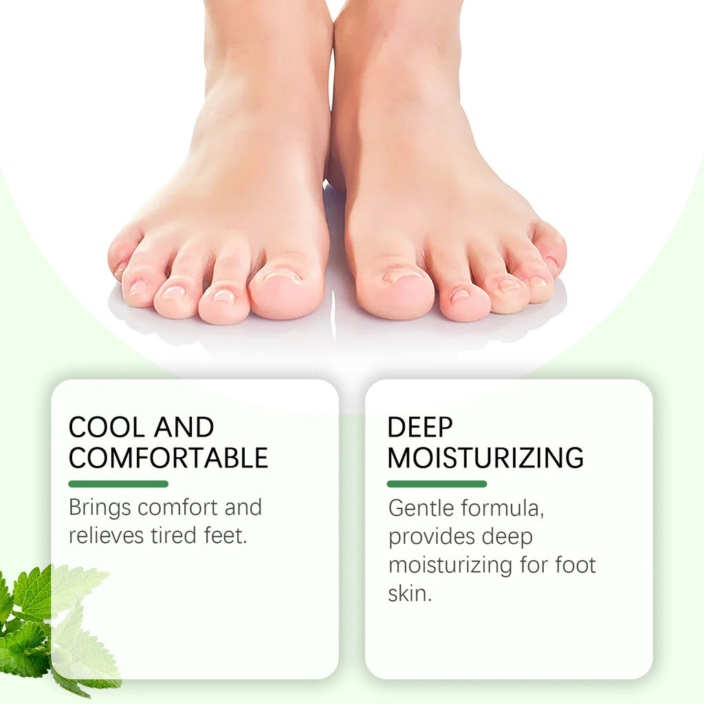 Oceaura Mint Foot Care Cream, Daily Relief Dryness, Remove Dead Skin, Nourishing Cooling Relief Discomfort