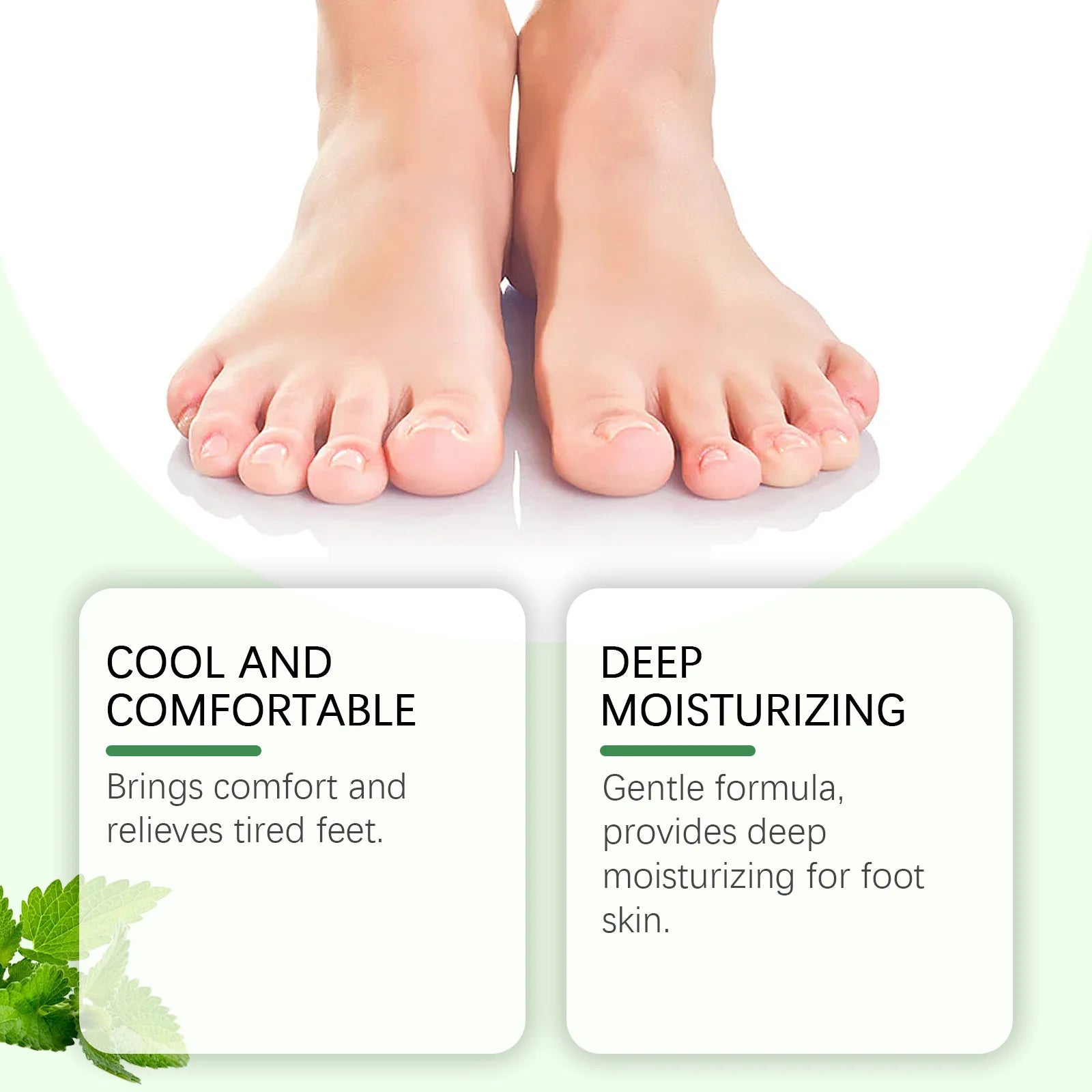 Oceaura Mint Foot Care Cream, Daily Relief Dryness, Remove Dead Skin, Nourishing Cooling Relief Discomfort