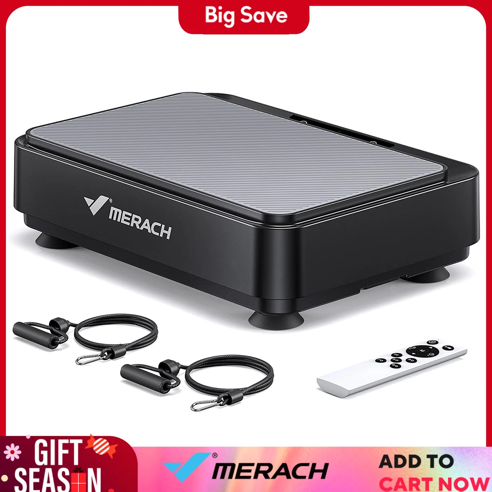 MERACH Vibration Plate Exercise Machine for Lymphatic Drainage, Relieve Pain, Help Sleep, Fat Burning