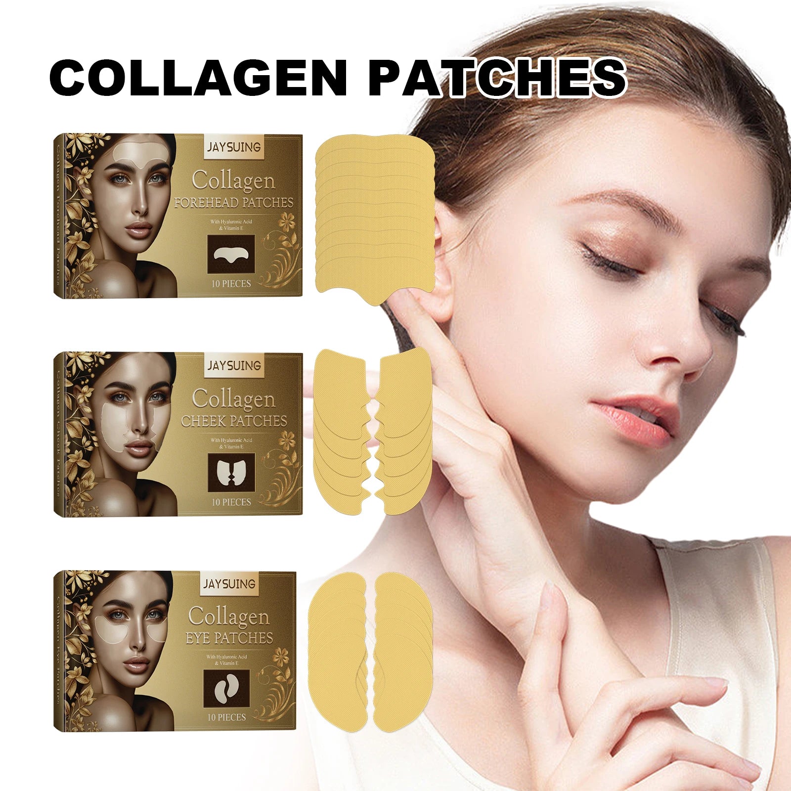 Moisturizing Anti Wrinkle Treatment, Collagen Face Patches