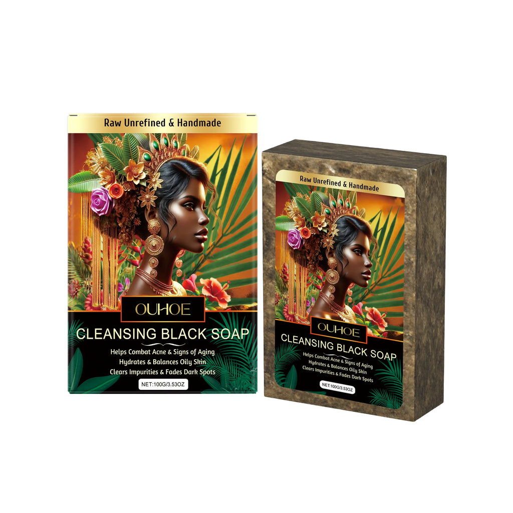 Ouhoe 100g Pore Cleansing Body Soap Remove Dark Spots, Dead Skin, Moisturizing, Oil Control, Exfoliating