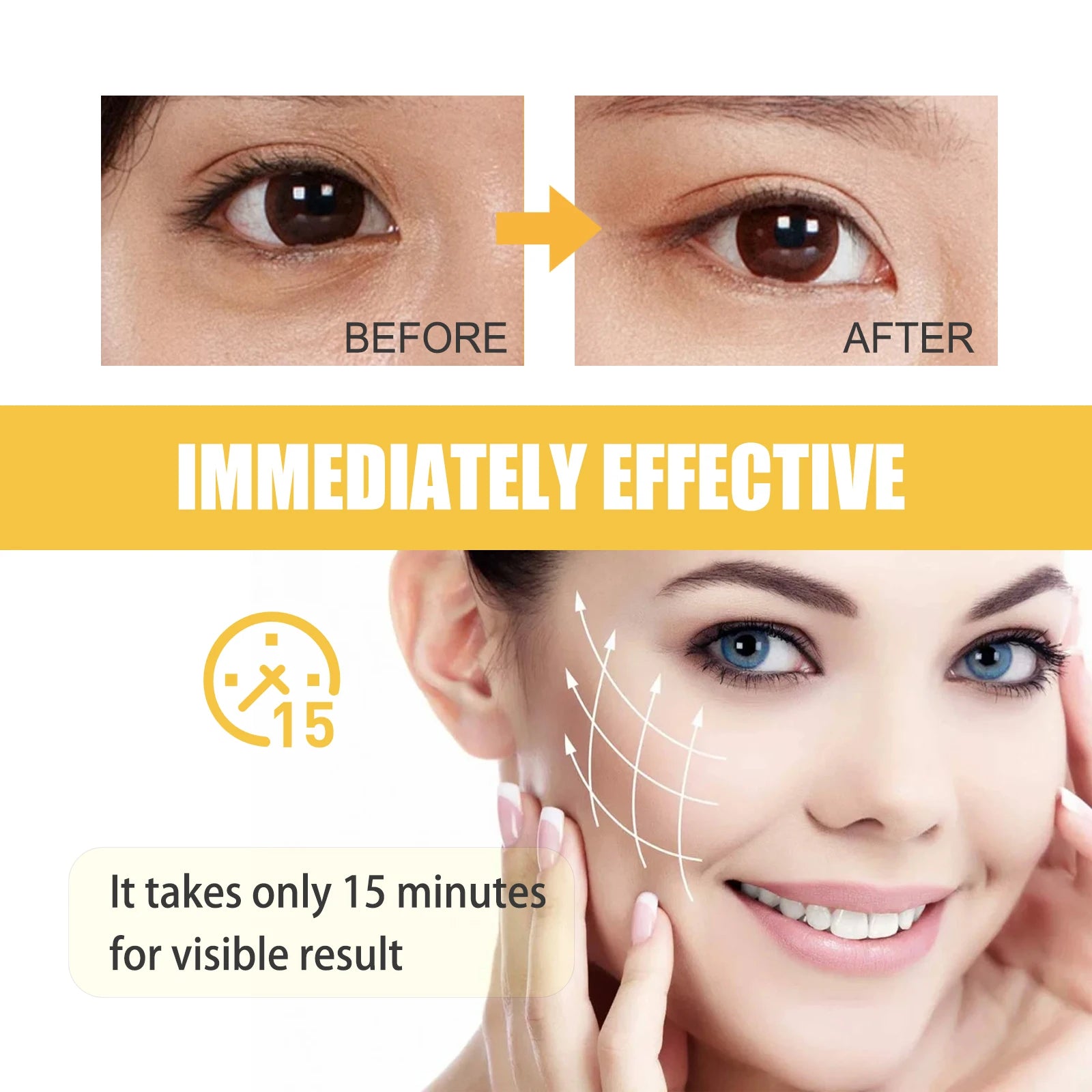 Moisturizing Anti Wrinkle Treatment, Collagen Face Patches