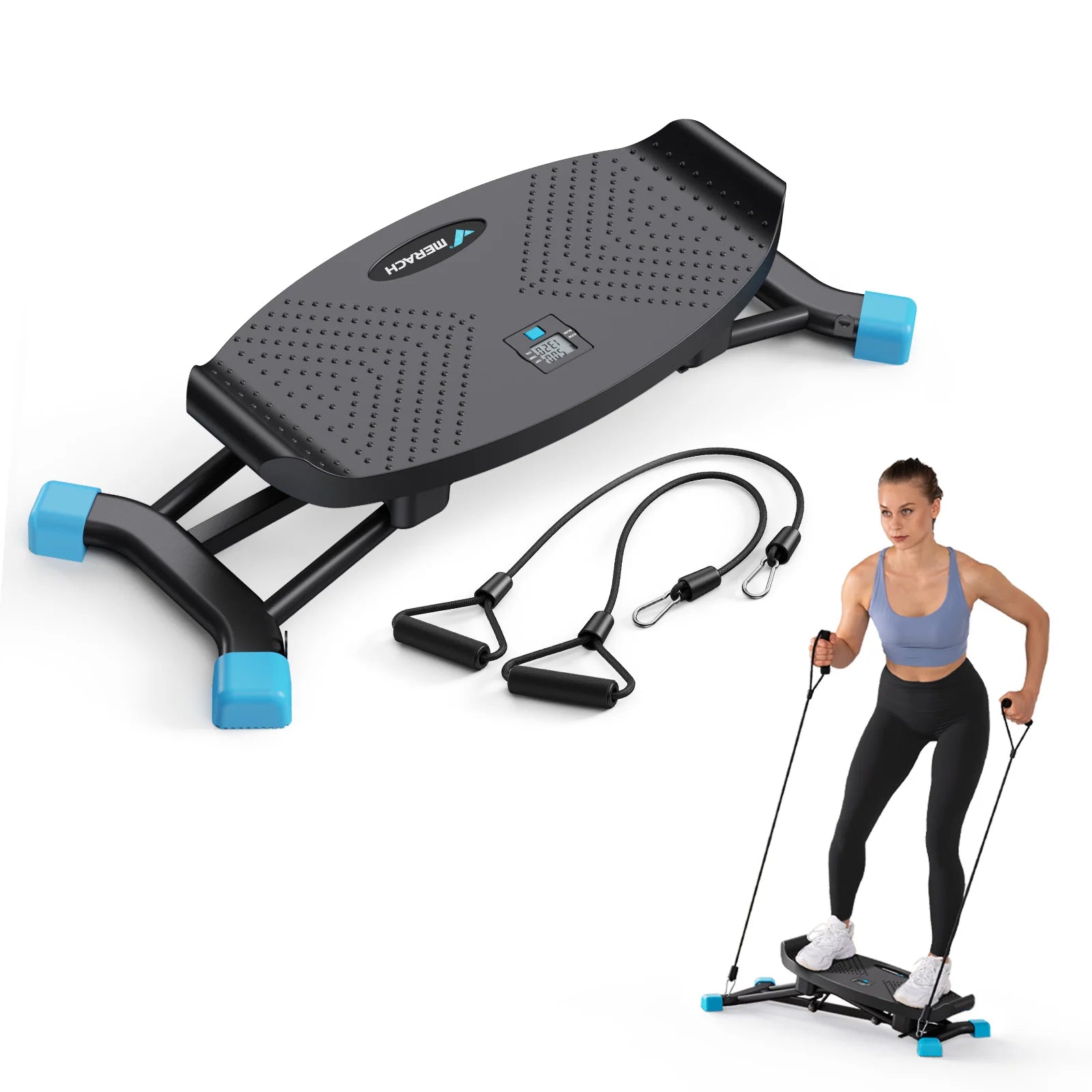 MERACH Ski Machine Simulated Training Machine, Leg Exercise, Cardio, Full Body Aerobic Exercise Equipment