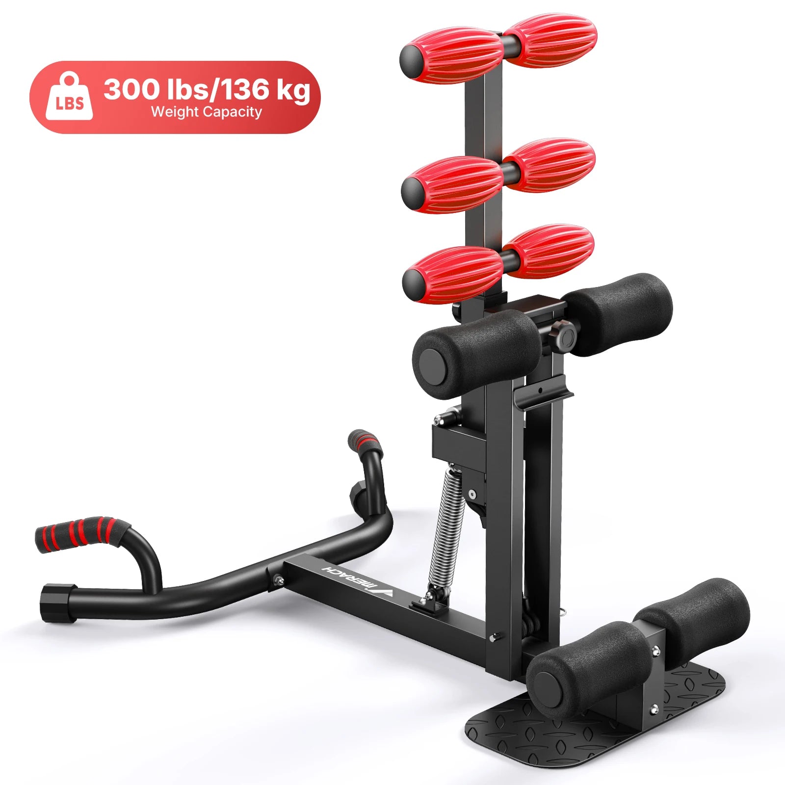 MERACH Deep Squat Machine Adjustable Glutes Trainer, Core, Leg, Push Up Workout Machine
