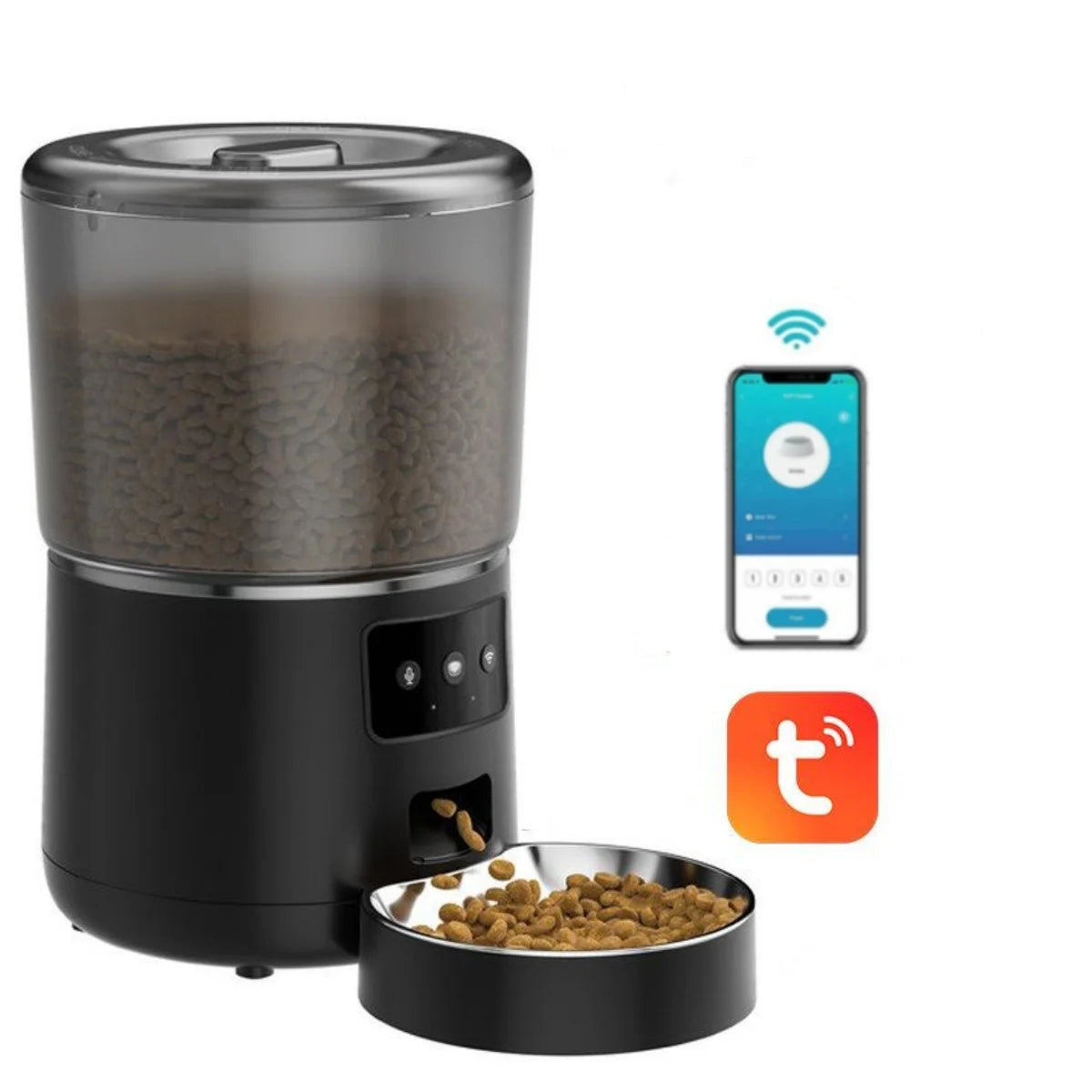 NPET 4L Automatic smart pet feeder for cats & dogs with stainless steel bowl