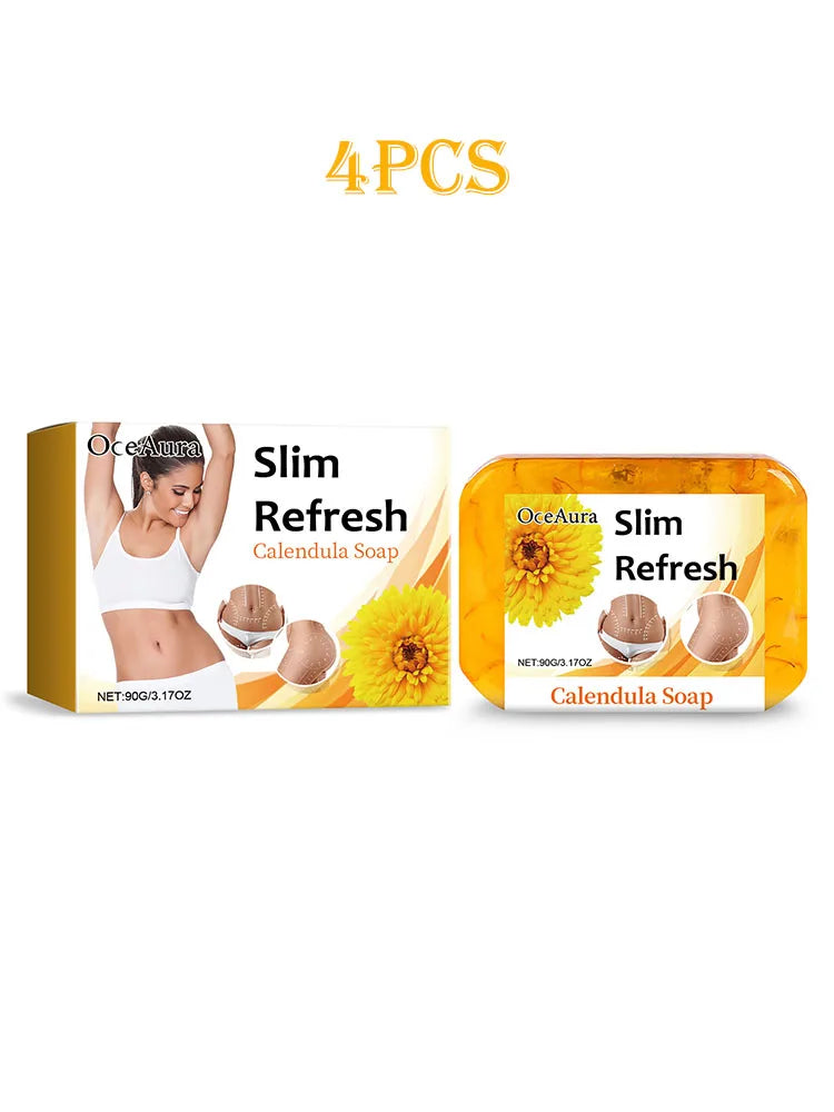 Oceaura 90g Lymphatic Detox Fat Burning Soap Exfoliating, Gentle Cleansing Soothe Skin Firm Lifting Waist Belly Soap