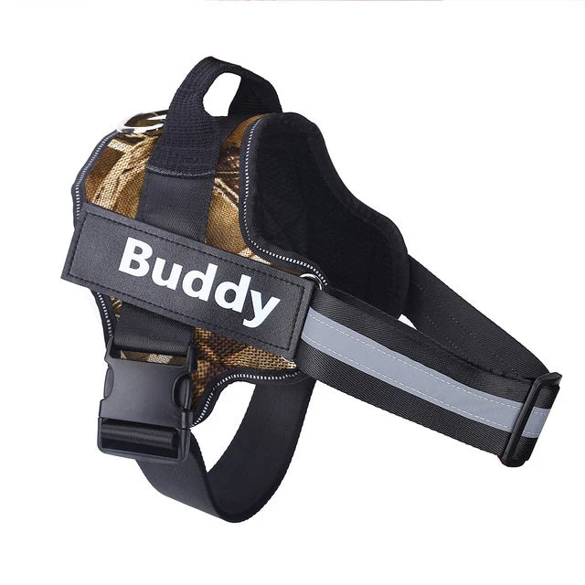 Dog Harness, Reflective, Breathable, Adjustable Vest, ID Custom Patch