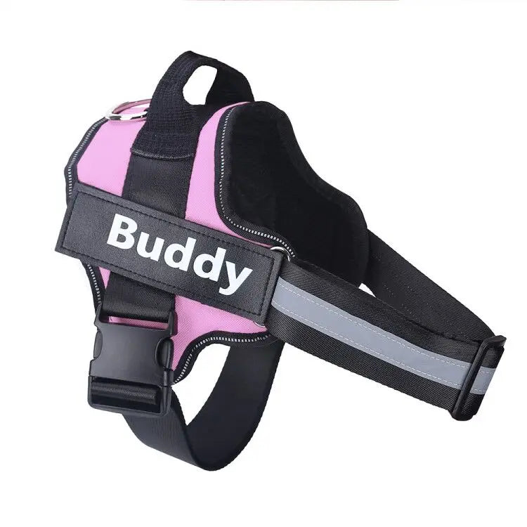 Dog Harness, Reflective, Breathable, Adjustable Vest, ID Custom Patch