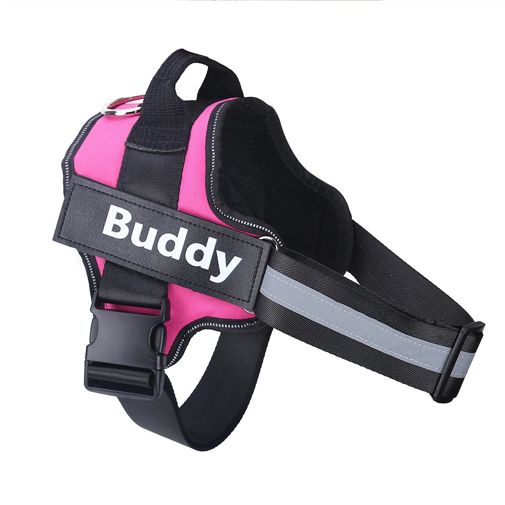 Dog Harness, Reflective, Breathable, Adjustable Vest, ID Custom Patch