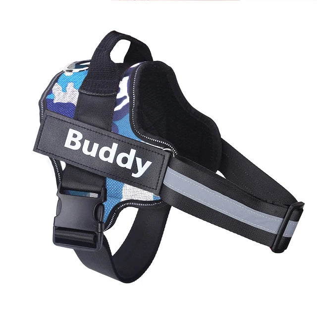 Dog Harness, Reflective, Breathable, Adjustable Vest, ID Custom Patch