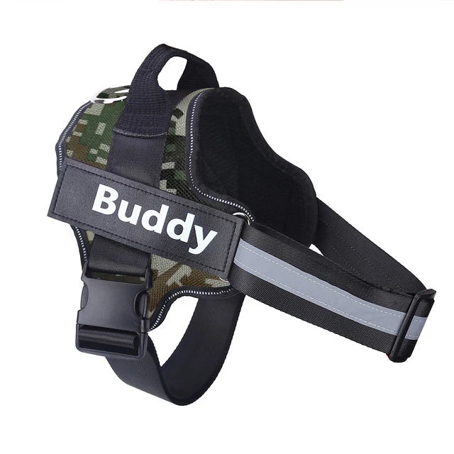 Dog Harness, Reflective, Breathable, Adjustable Vest, ID Custom Patch