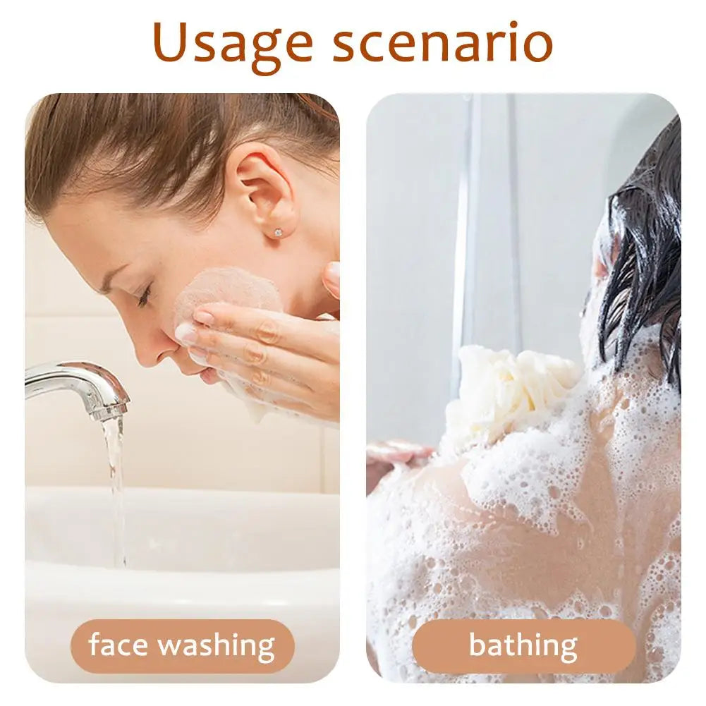 Hand Made Turmeric Soap Body Cleaning Natural Deeply Clean Skin, Refine Pores, Remove Acne