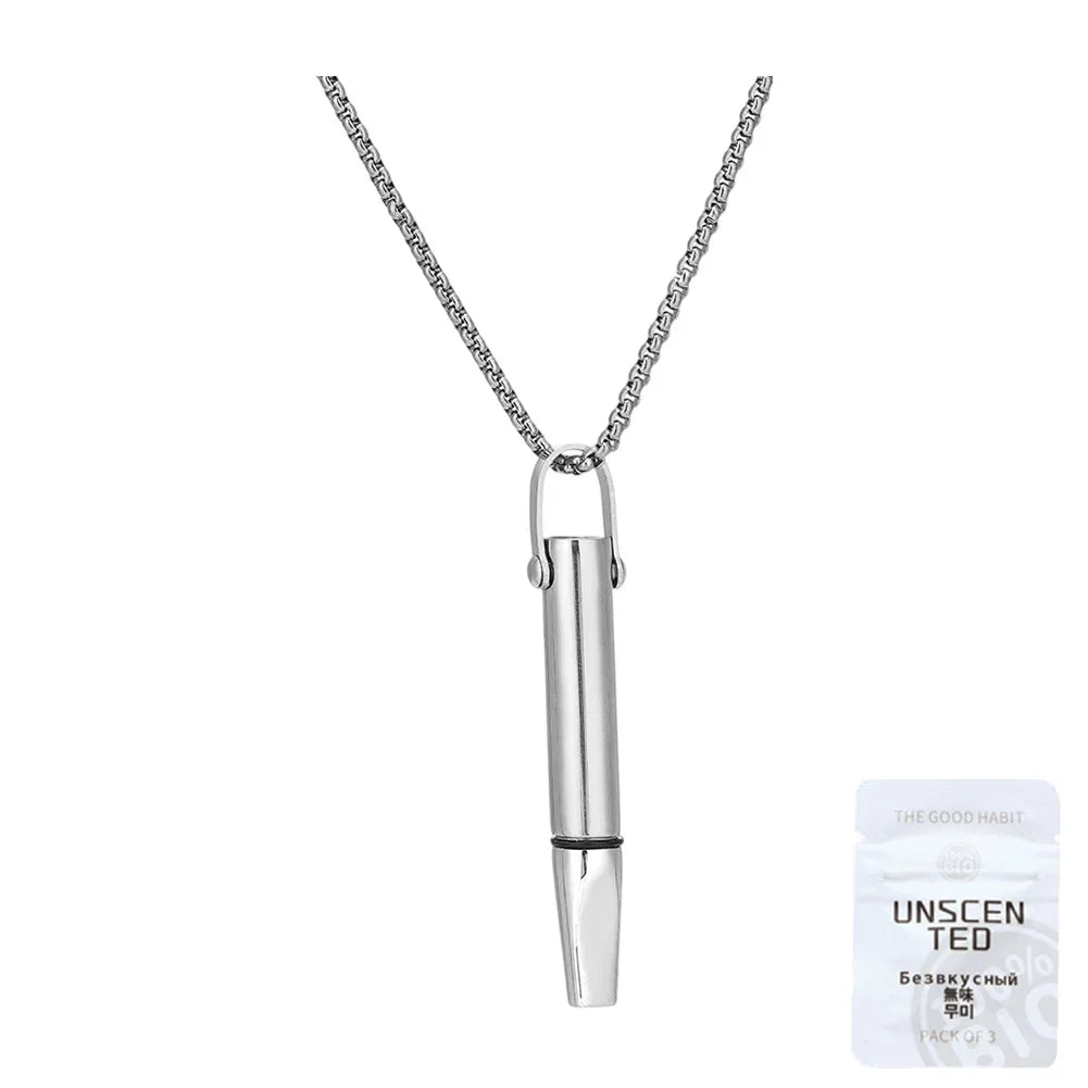 Auxiliary Yoga Meditation Necklace With Built-in Cotton Core Increases Breathing Resistance