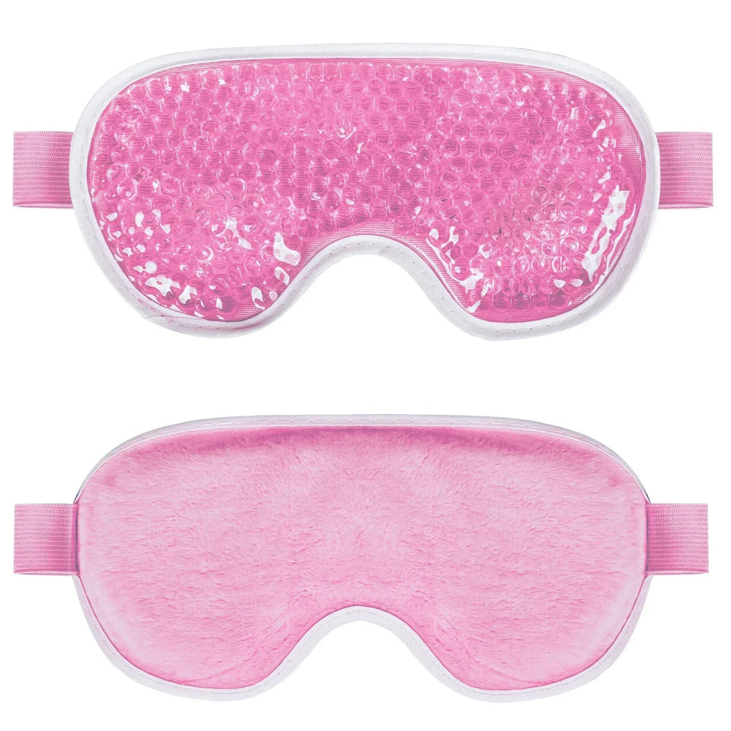 PVC Eye Mask Cooling Eye Mask, Hot Cold Compress Gel Beads for Puffy Eyes, Dark Circles Reducer