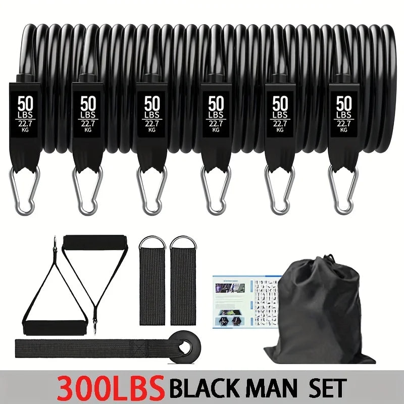 Resistance Bands Set, Exercise Bands With Door Anchor, Handles, Carry Bag, Legs Ankle Straps