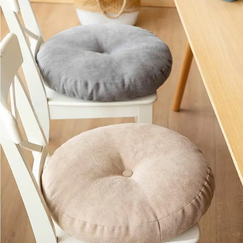 Floor Seat Pillow Solid Color Suitable for Meditation, Yoga, Round Seat Pads Cushion