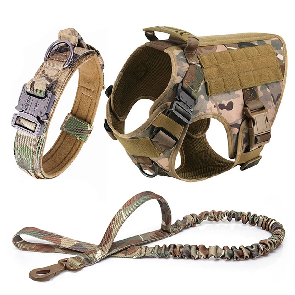Dog Harness And Leash Set Training Walking Vest, Harness And Collar For Medium Large Dogs