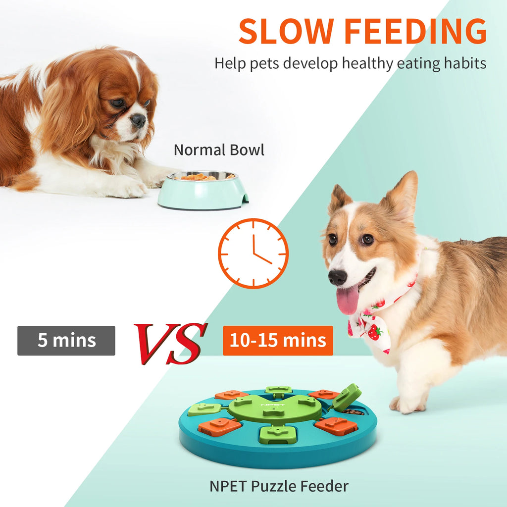 NPET Dog Puzzle Toy Slow Feeder For IQ Training & Mental Enrichment