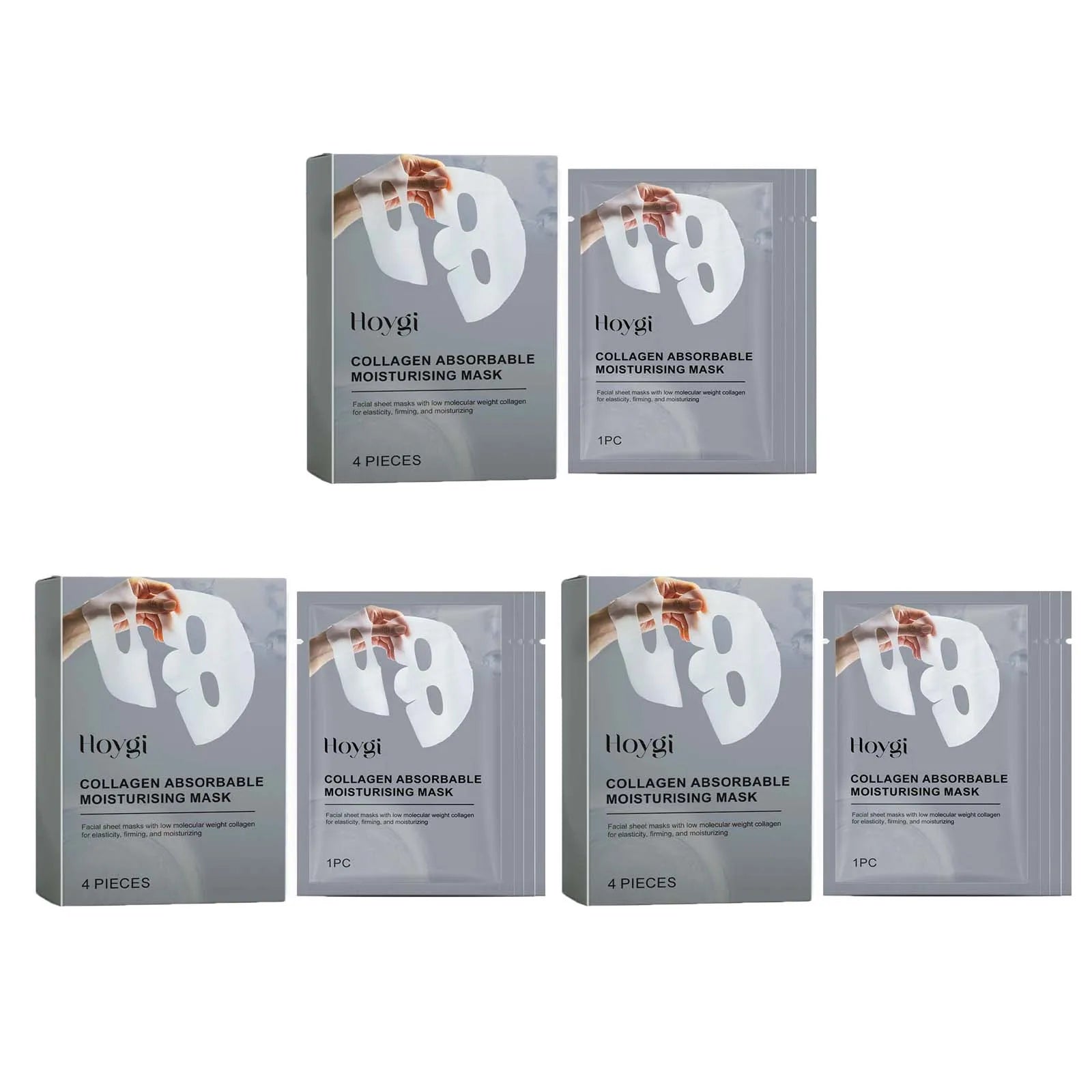 Collagen Absorbable Moisturizing Mask Overnight Lifting, Wrinkle Smoothing, Hydrating Facial Mask