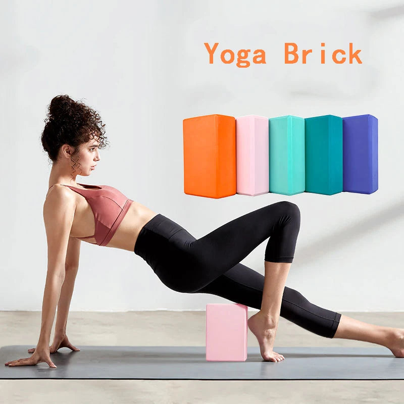 EVA Gym Blocks Foam Brick Training Exercise Fitness Tool, Yoga Bolster Pillow Cushion