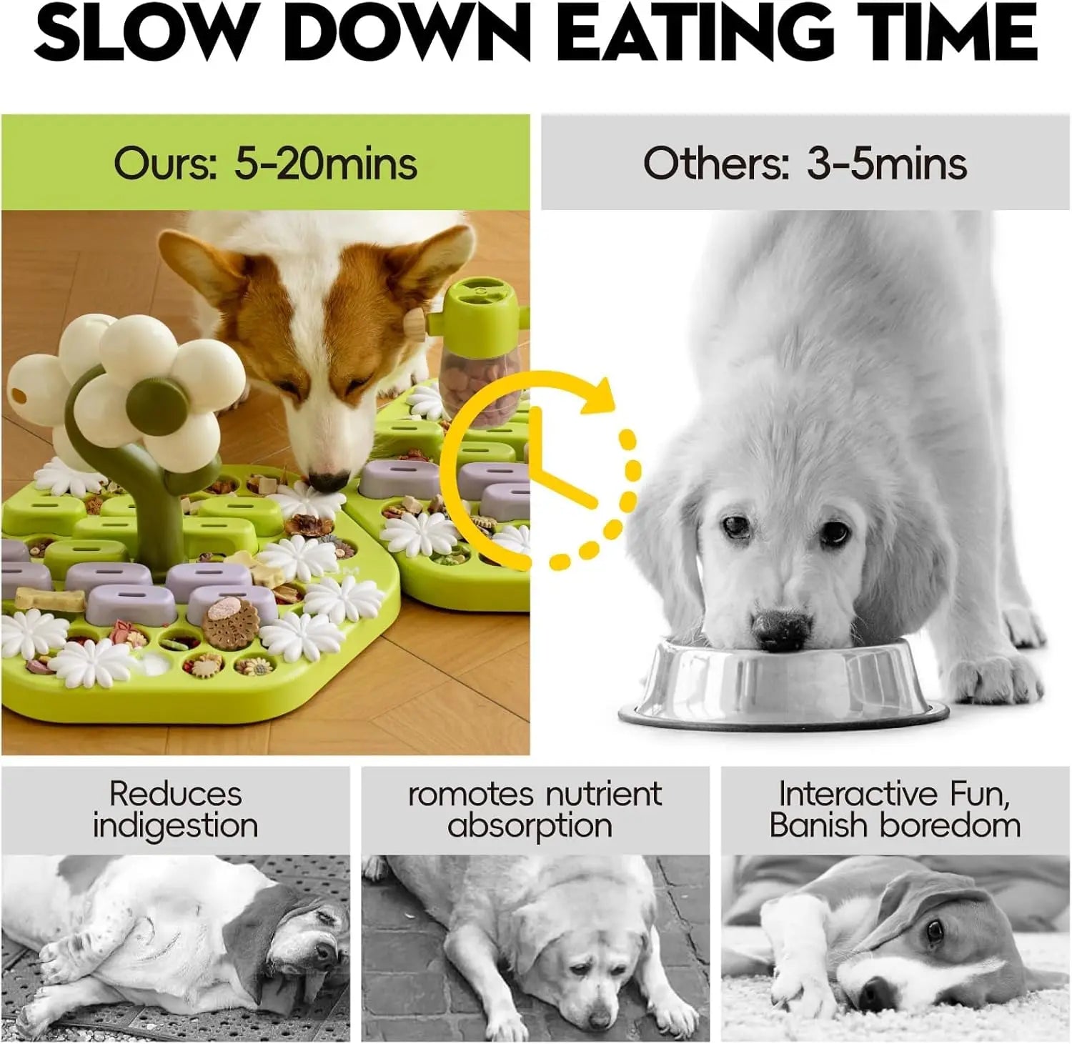 MEWOOFUN Level 4 Dog Puzzle Toy Enrichment for Dogs, IQ Training, Slow Feeder, Interactive