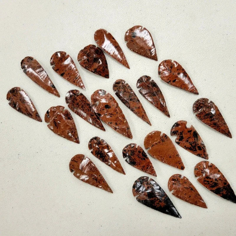 Obsidian Crystal Points Bulk Lot 2-3 g Each – Natural Volcano Glass Healing Stones