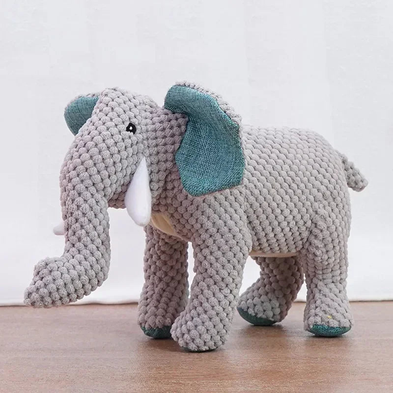 Squeaky Pet Toys for Medium, Large Dogs Plush Chew Toys in Animal Shape