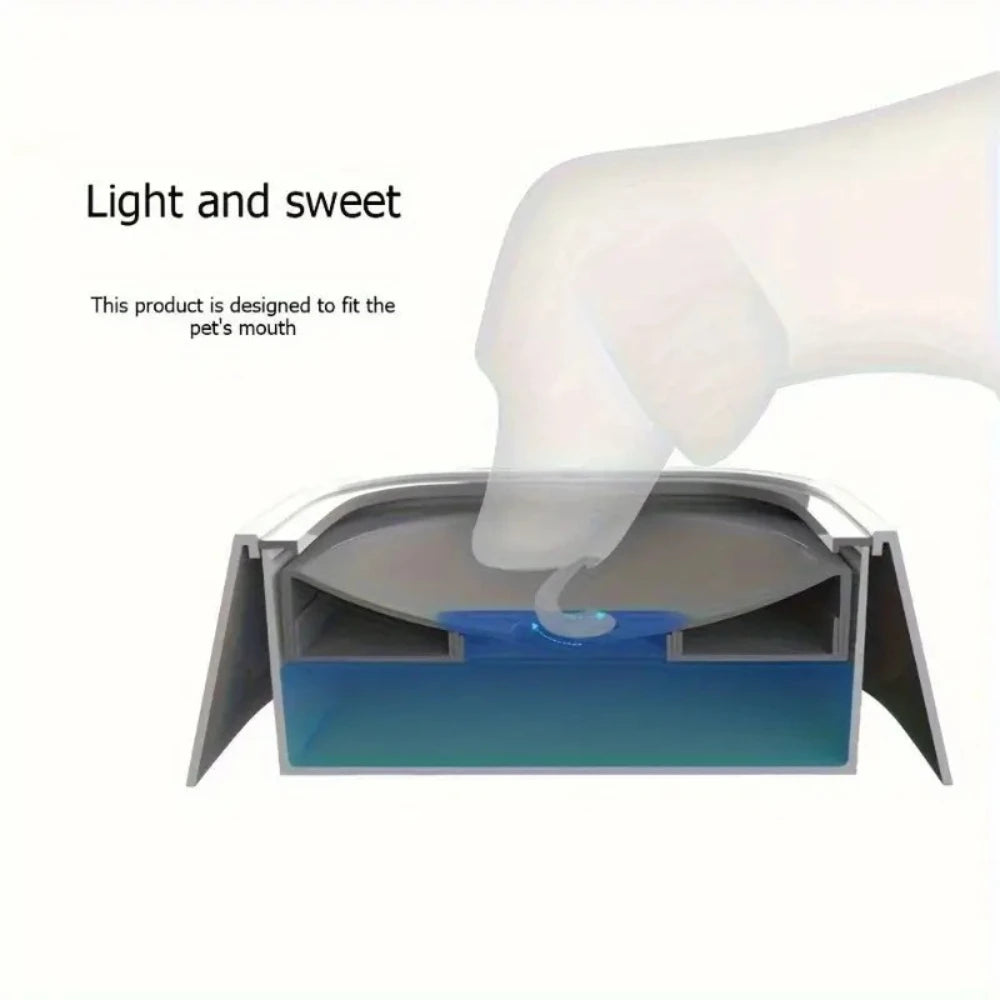 Non-Slip Floating Spill-Proof Travel Dog Bowl with Filter for Pets - Portable Water & Food Dish