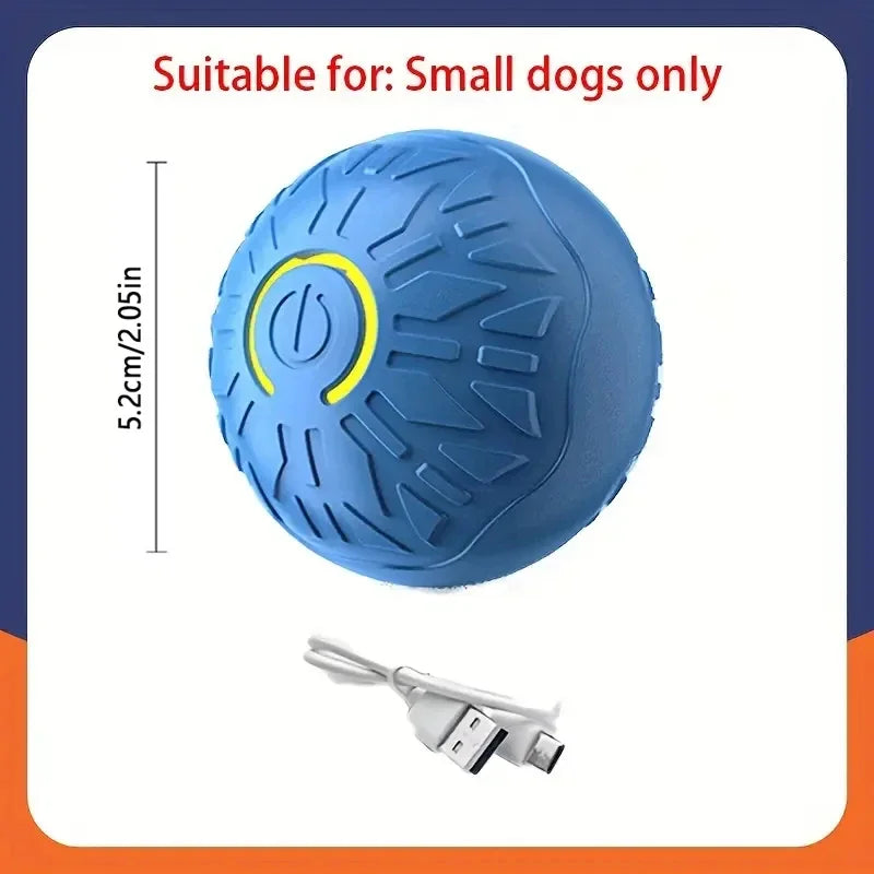 Smart Dog Toy Ball Automatic Interactive Electronic Rolling USB Rechargeable Chew Toy