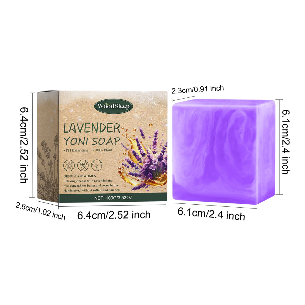Lavender Yoni Soap Relieves Unpleasant Odors, Cleansing, Moisturizing Oil Control 100g