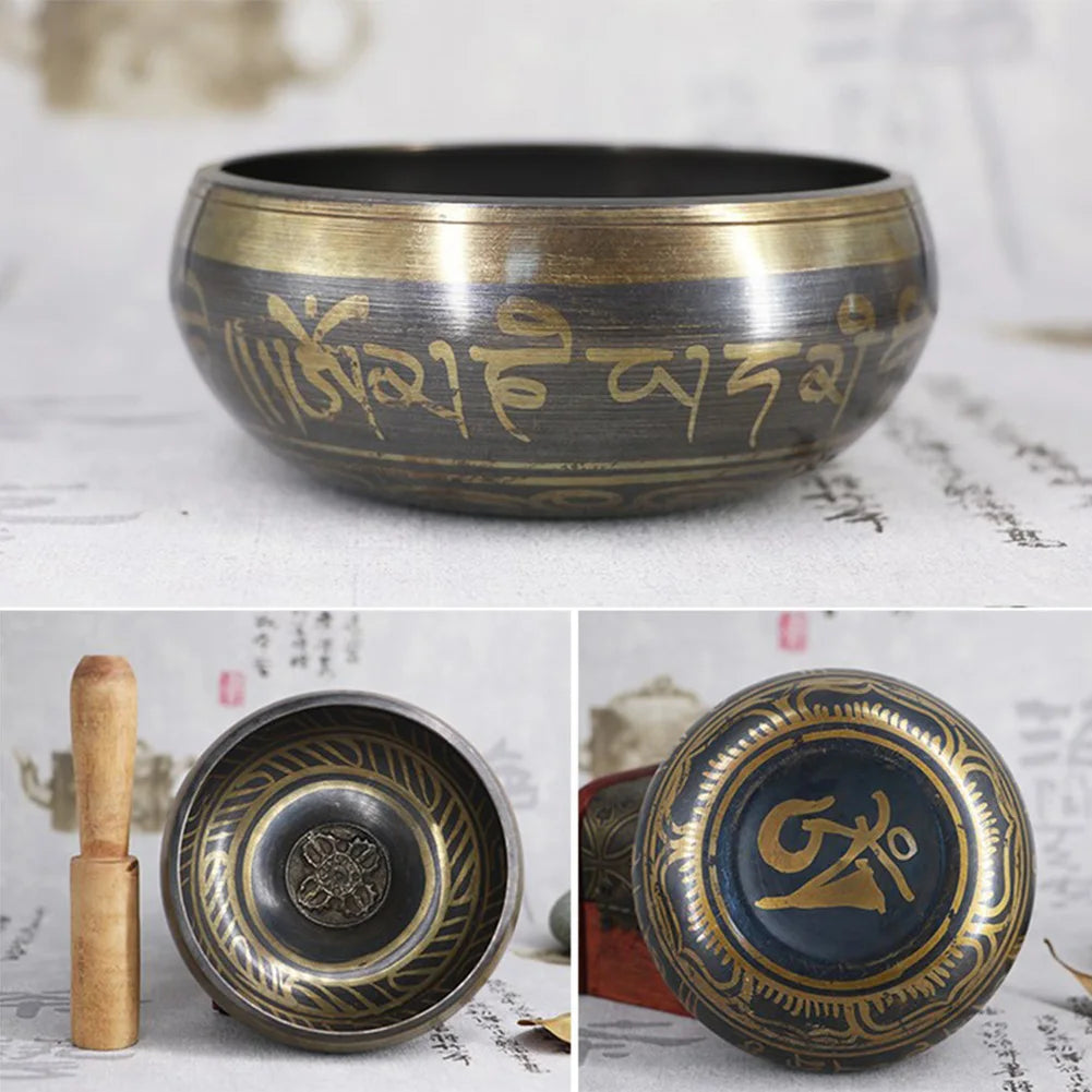 Nepal Tibetan Sing Bowl Yoga, Meditation, Fengshui Handmade Bronze Chime Bowl