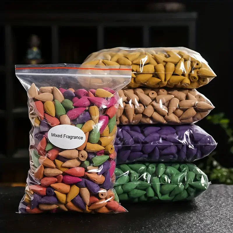 Mixed Waterfall Smoke Backflow Natural Incense Cone Multi-scented