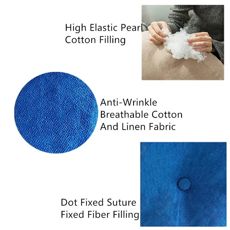 Floor Seat Pillow Solid Color Suitable for Meditation, Yoga, Round Seat Pads Cushion