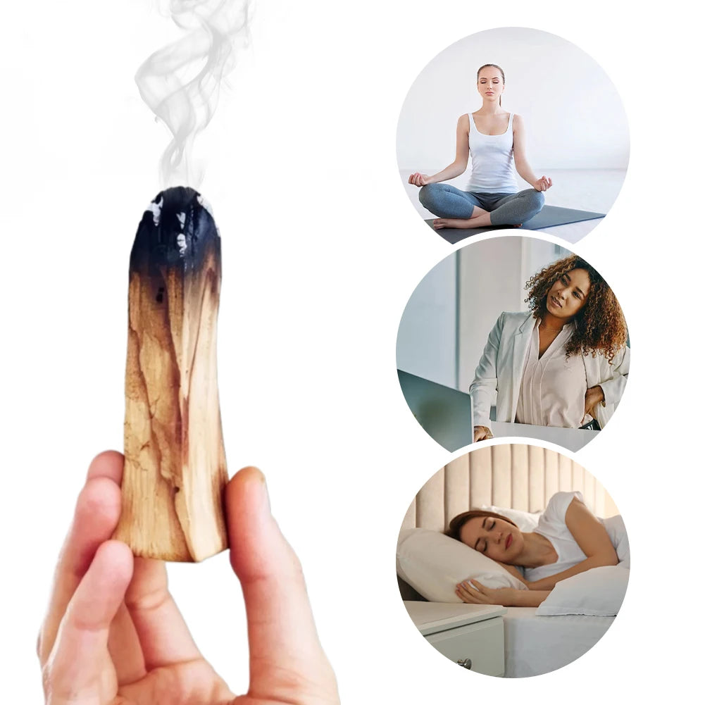 Palo Santo Natural Incense Sticks Purifying, Healing, Stress Relief Wooden Aroma Diffuser