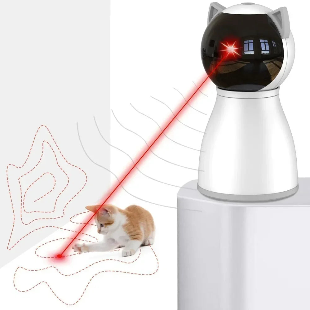 The 4th Generation Real Random Trajectory, Motion Activated, Rechargeable, Automatic Cat Laser Toy
