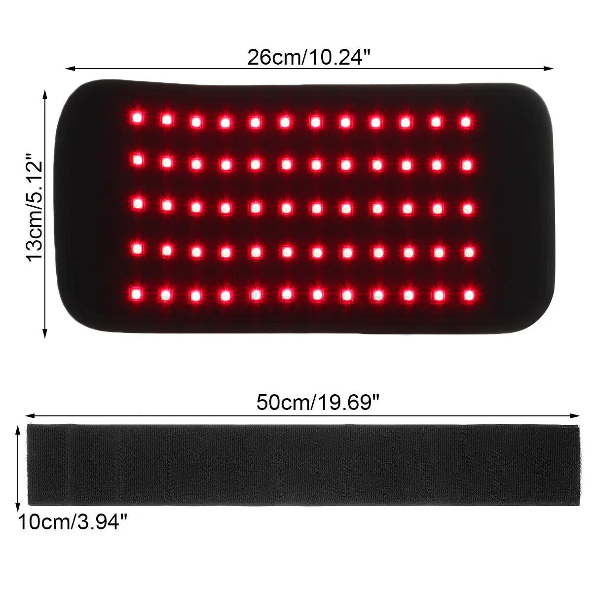 30W  Multifunctional Infrared Light LED Therapy, Waist Wrap Pad Belt, Pain Relief, Heat massager