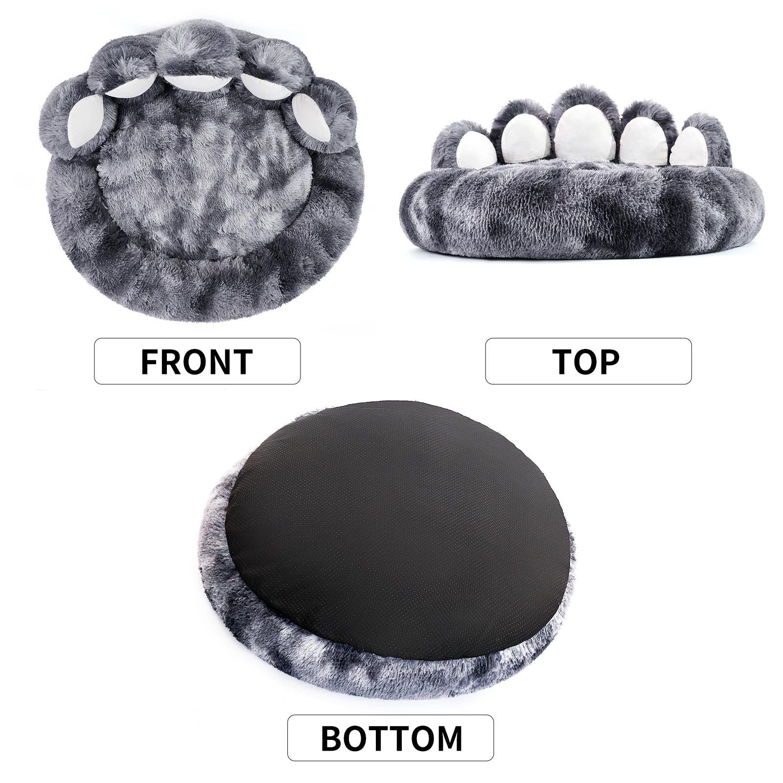 Cozy Comfy Pet Dog Bed, Paw Shape, Warm Cushion for Your Furry Friend Deep Sleeping