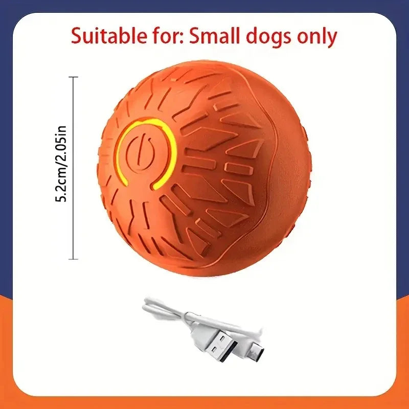 Smart Dog Toy Ball Automatic Interactive Electronic Rolling USB Rechargeable Chew Toy